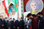 رئیس دانشگاه جامع علمی کاربردی به مقام شامخ سپهبد شهید سردار سلیمانی درکرمان ادای احترام کرد