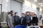 بازدید رئیس دانشگاه جامع علمی کاربردی خوزستان از کارخانه صنایع محصولات مجید و مرکز علمی کاربردی دزفول ۱