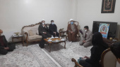 دیدار جمعی از مسئولین دانشگاه جامع علمی کاربردی با خانواده شهید دانشجوی مدافع حرم