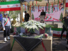 مراسم تجدید میثاق با آرمانهای شهدا و تشییع پیکر مطهر شهید گمنام در مرکز آموزش علمی کاربردی زغال سنگ کرمان