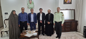 دیدار رئیس دانشگاه جامع علمی کاربردی استان زنجان با خانواده دانشجوی شهید مهدی هادی
